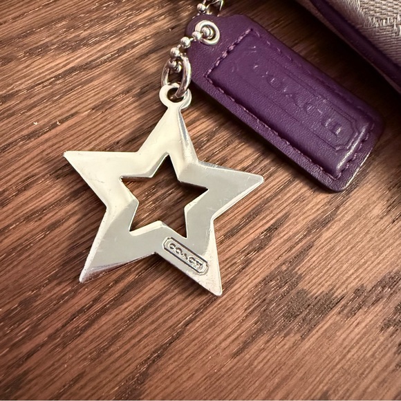 Coach Purple Patchwork Wristlet - Picture 7 of 13